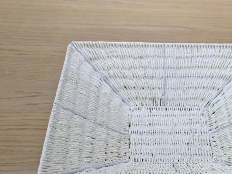 FLAT BASKET WHITE-01040973-W