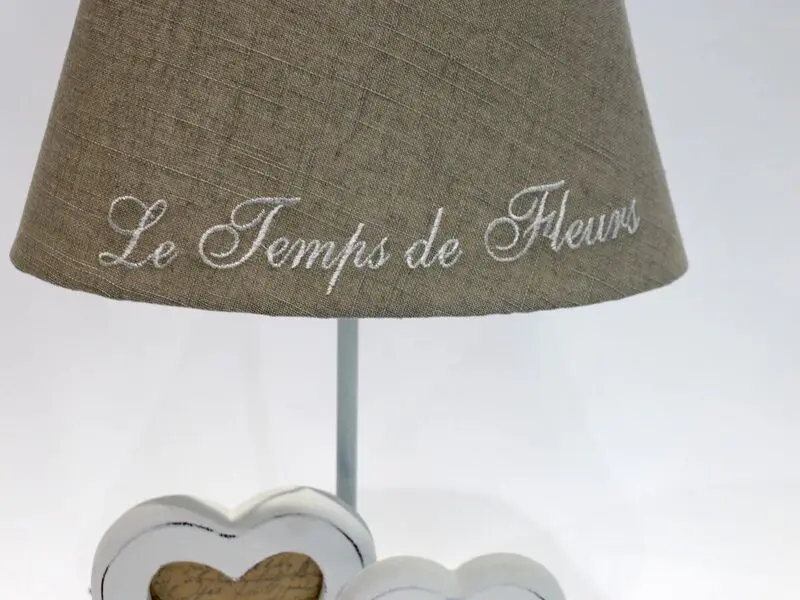 antique frame hearts lamp