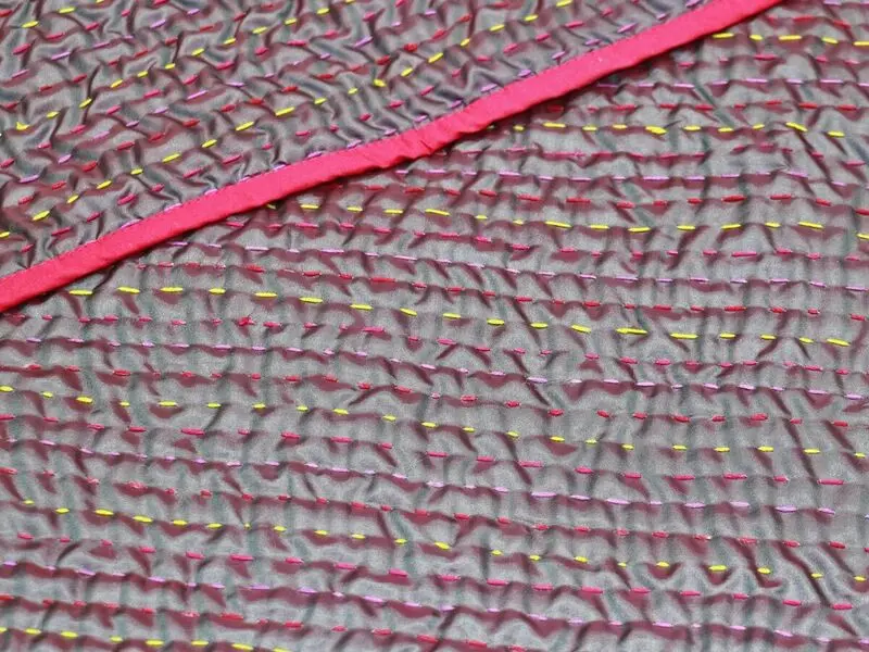 stitched teen tripes quilt 190x220 cm with one cushion cover