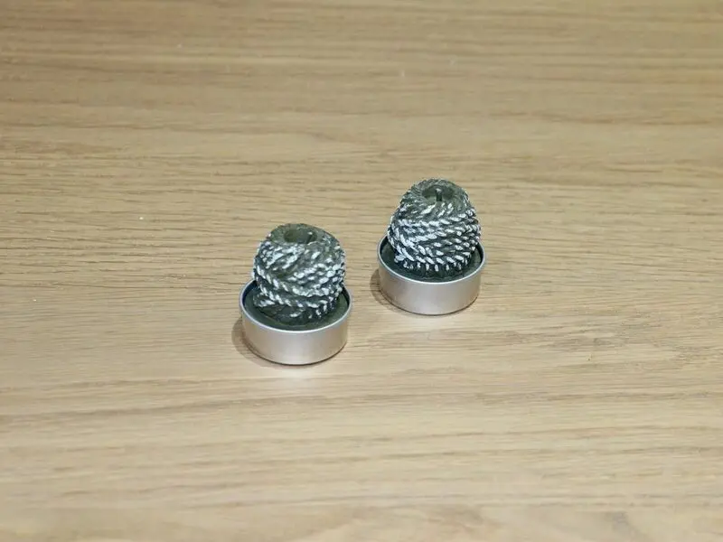 brown mini candles (set of 6)