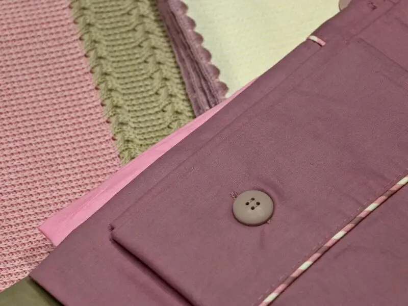 double knitted blanket set lilac pink