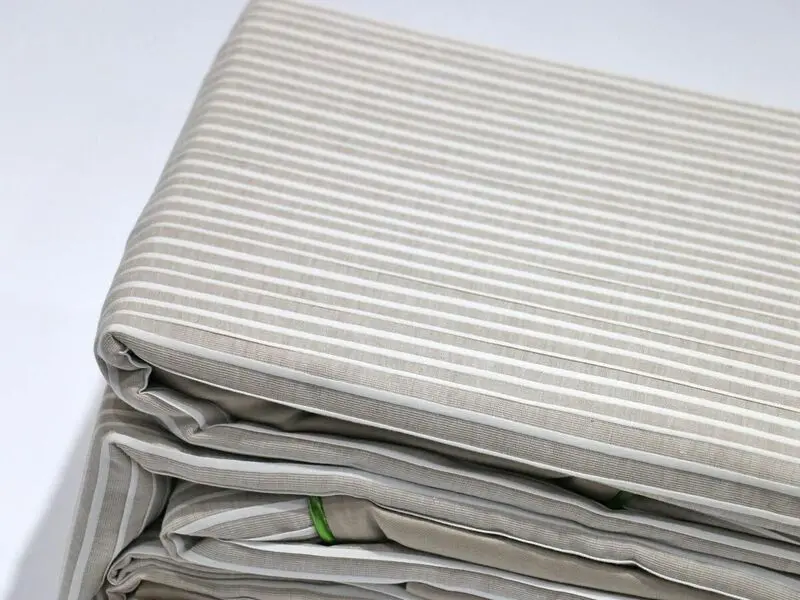 green pleated bed set queen 100% cotton with two pillow covers