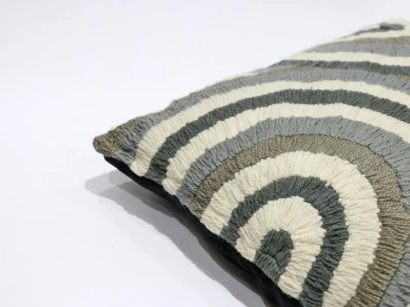 wool design cushion 50x50 cm