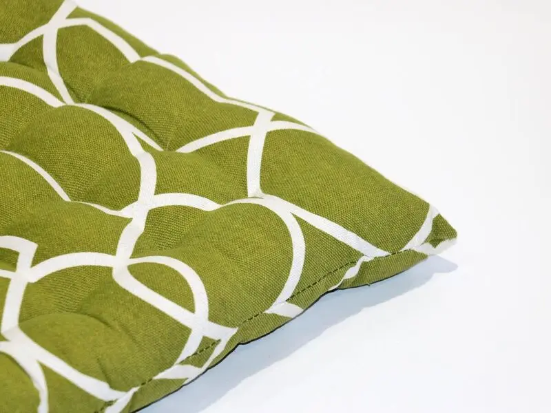 ethnic green chair pad 40x40 cm