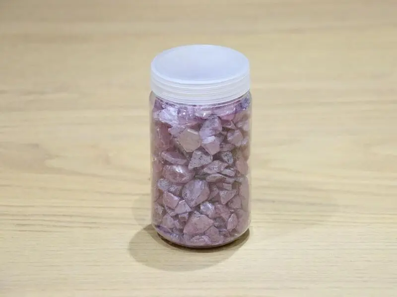 lilac glass stones 400g/jar