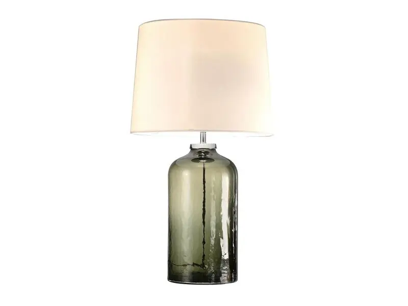 smokey grey glass lamp