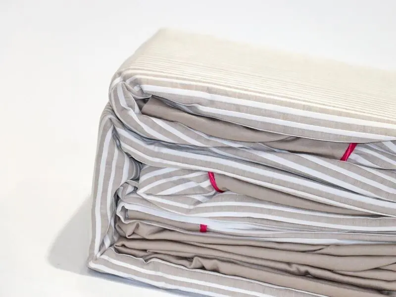 fuchsia pleated bed set queen 100% cotton with two pillow covers