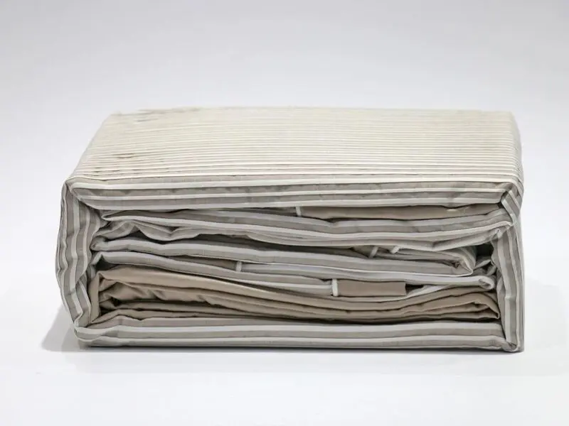 white pleated bed set queen 100% cotton with two pillow covers