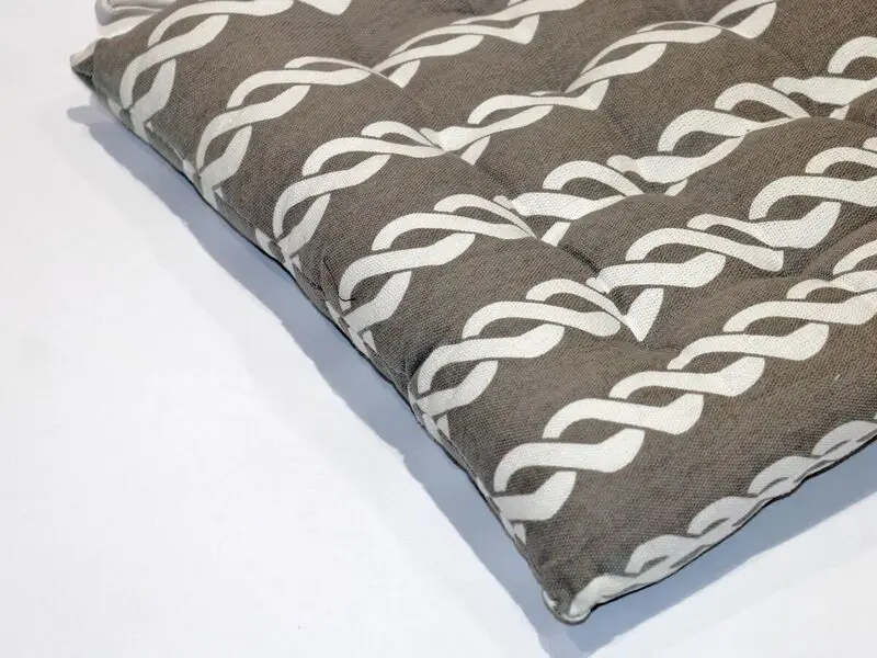 grey cotton chair pad 40x40 cm