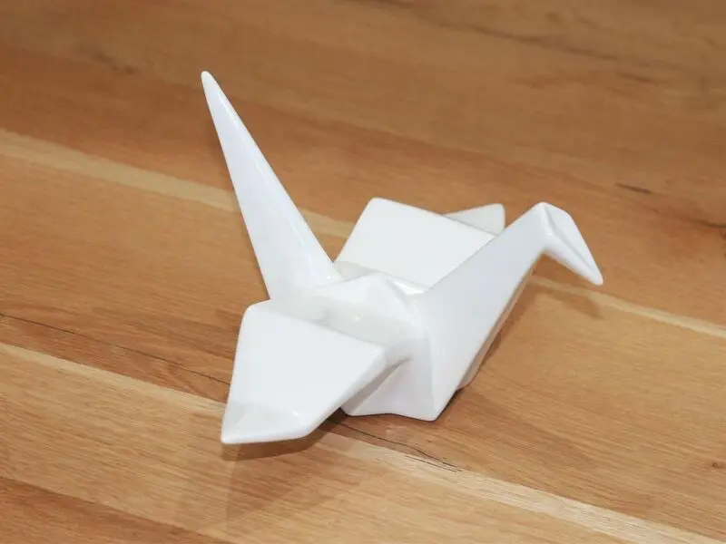 matt white bird 12.5cm