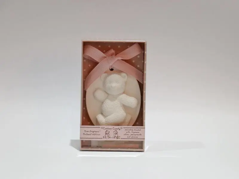 cotton candy scented plaster teddy bear