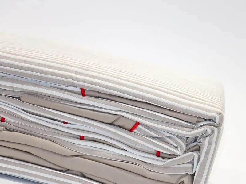 red pleated bed set queen 100% cotton with two pillow covers