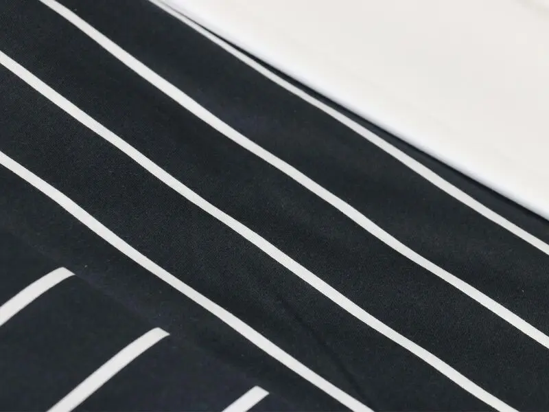 liz black cotton sateen bedware set