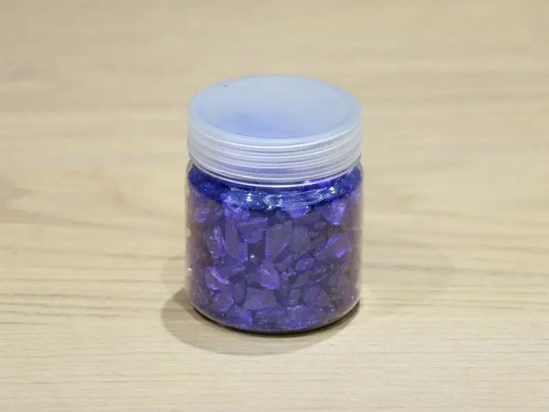 violet glass stones 250g/jar