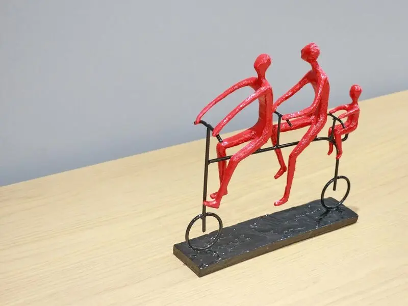 cycling decorative sculpture