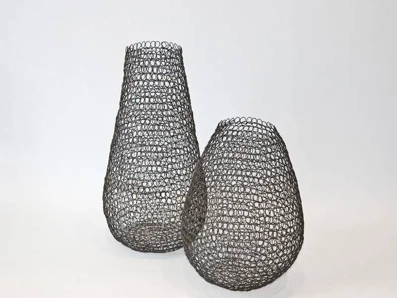 metal design long vase