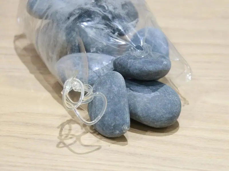 grey river rocks 1000g/bag