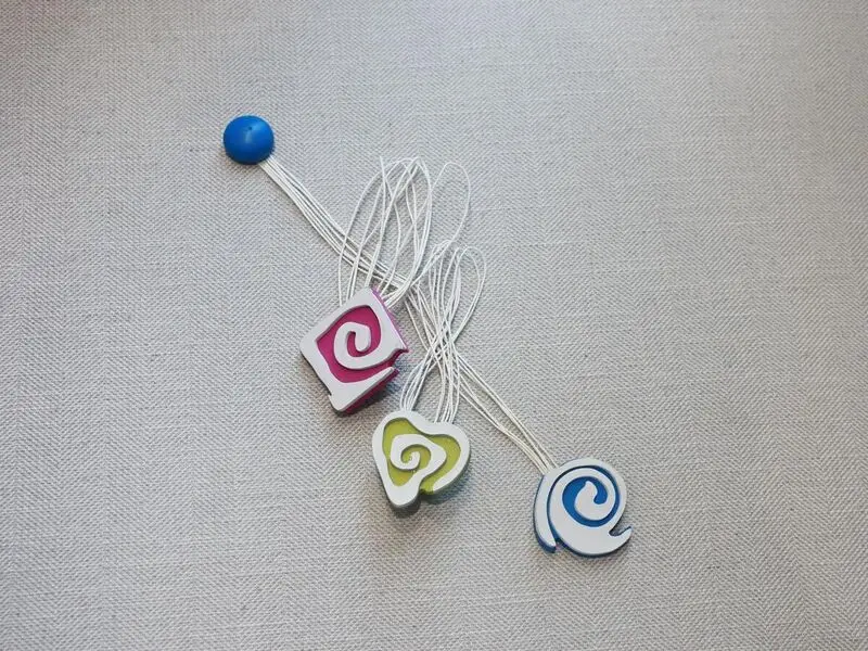 blue magnet curtain tie