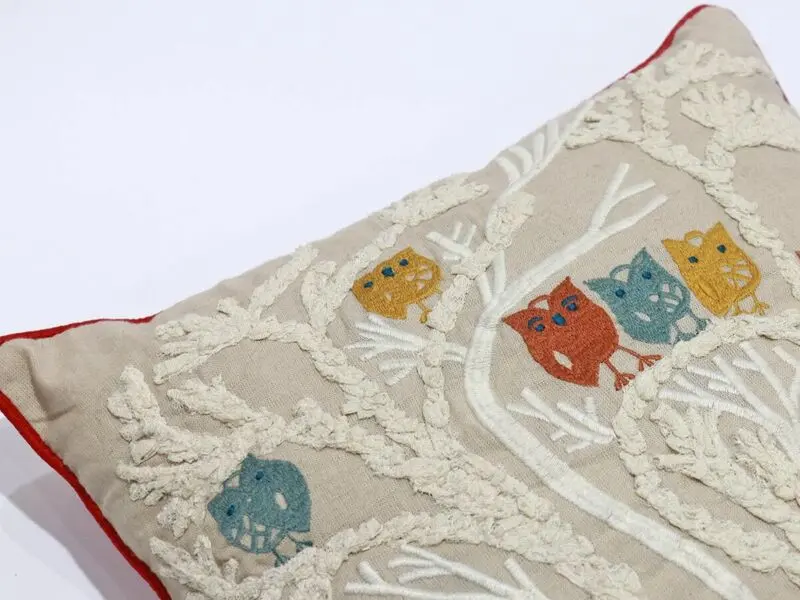 owl design cushion 40x40 cm