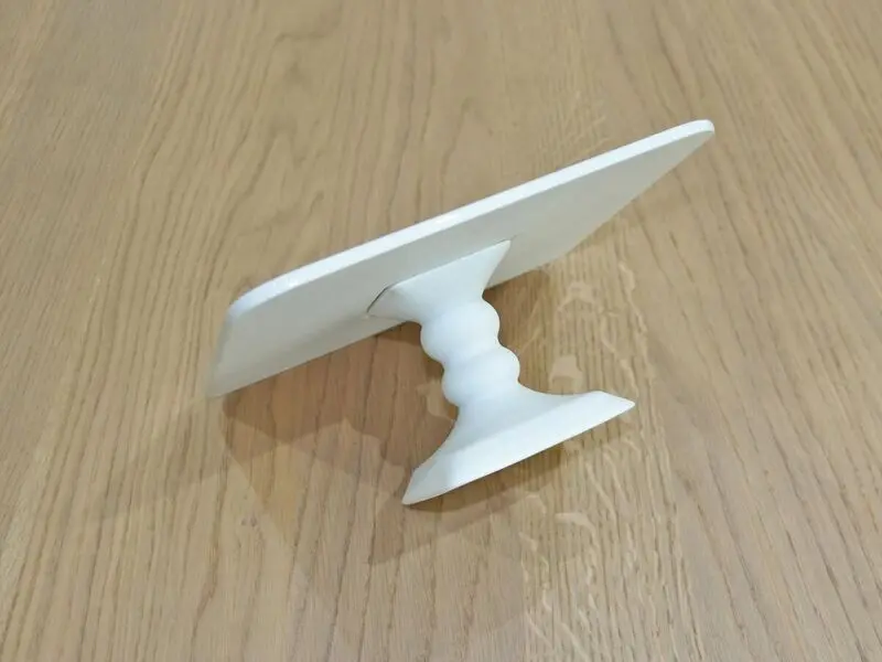 matte square cake stand 26cm