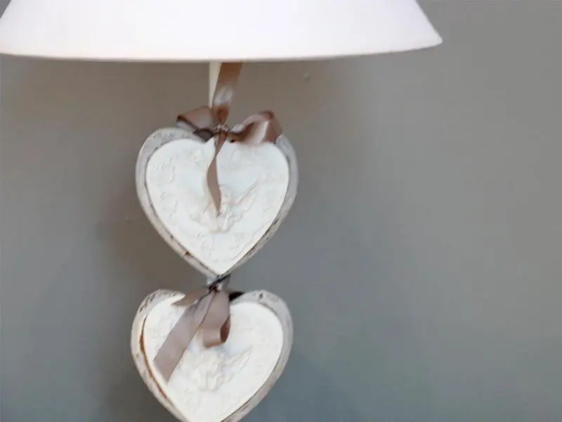 antique hearts lamp