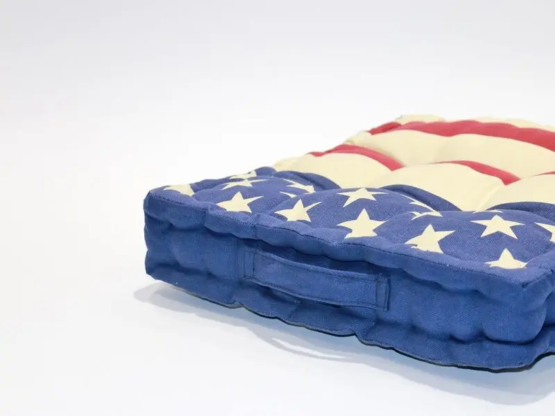 cotton canvas cushion usa chair pad 40x40 cm